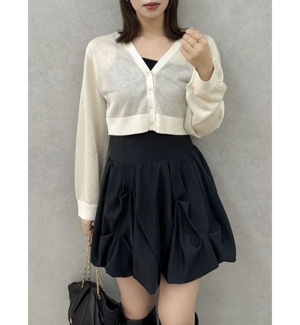 dazzlin「シアーカーデタイセットニット」|ニット・セーター|