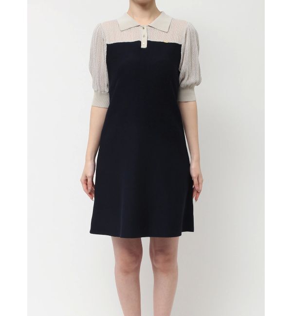 dazzlin「シアーポロニットミニワンピース」|ワンピース|