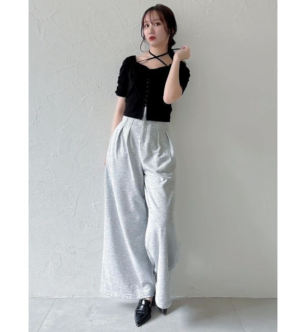 dazzlin「フロントホックタイトカットトップス」|Tシャツ・カットソー|