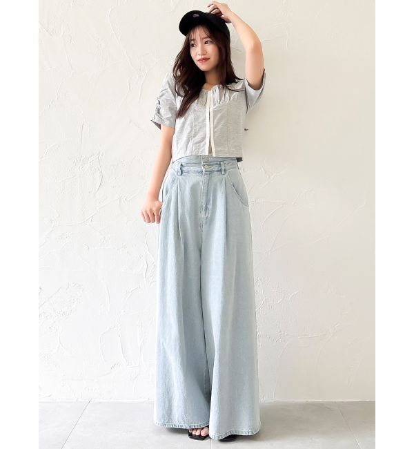 dazzlin「フロントホックタイトカットトップス」|Tシャツ・カットソー|