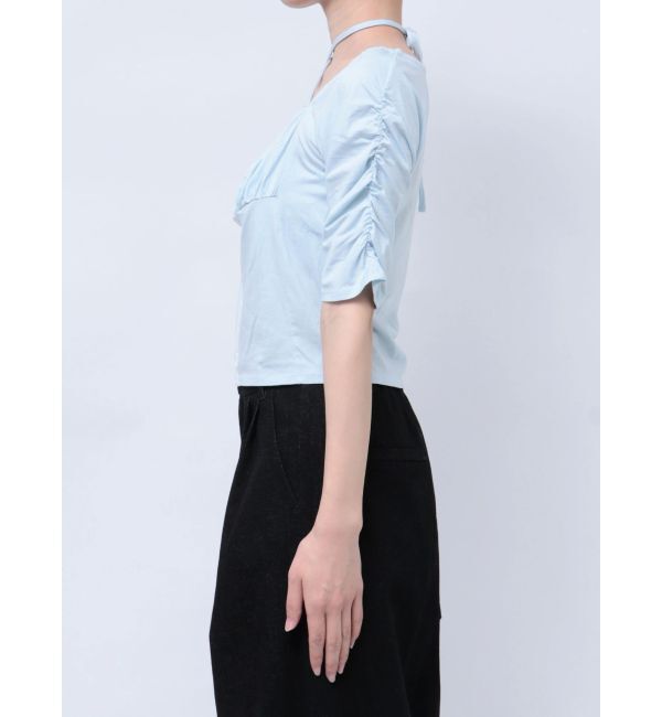 dazzlin「フロントホックタイトカットトップス」|Tシャツ・カットソー|