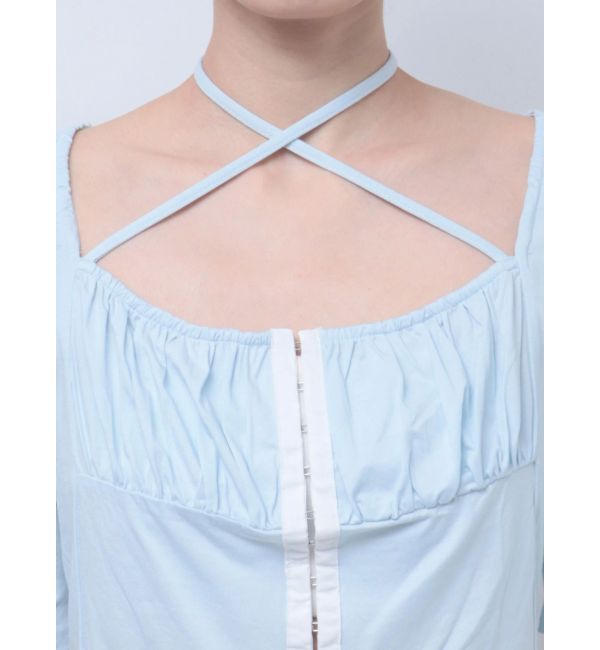 dazzlin「フロントホックタイトカットトップス」|Tシャツ・カットソー|