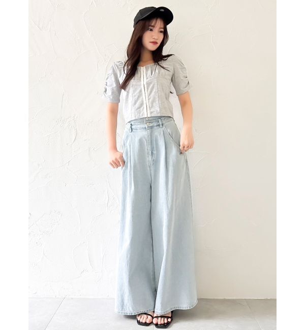 dazzlin「フロントホックタイトカットトップス」|Tシャツ・カットソー|