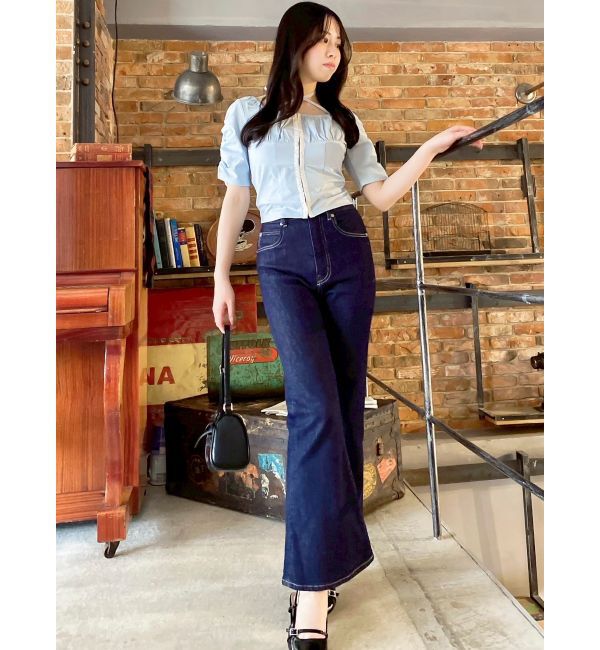 dazzlin「フロントホックタイトカットトップス」|Tシャツ・カットソー|