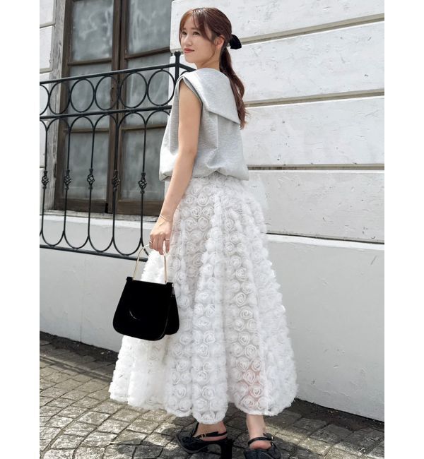 dazzlin「モチーフボリュームフレアスカート」|スカート|