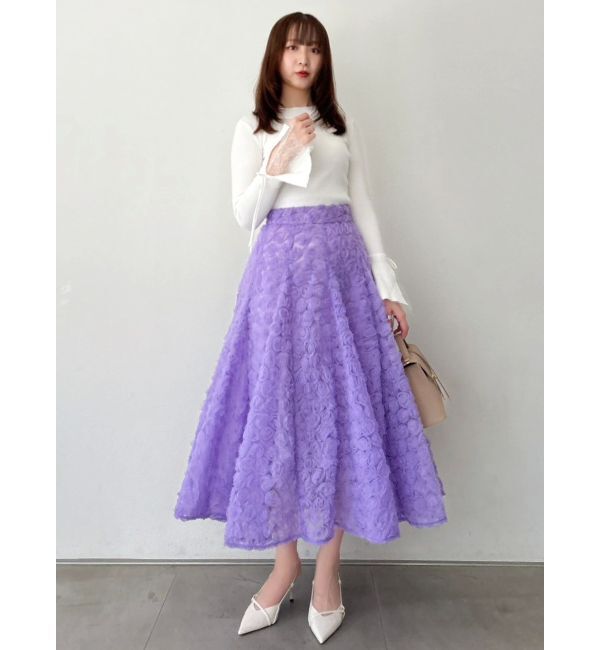 dazzlin「モチーフボリュームフレアスカート」|スカート|