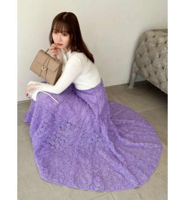 dazzlin「モチーフボリュームフレアスカート」|スカート|