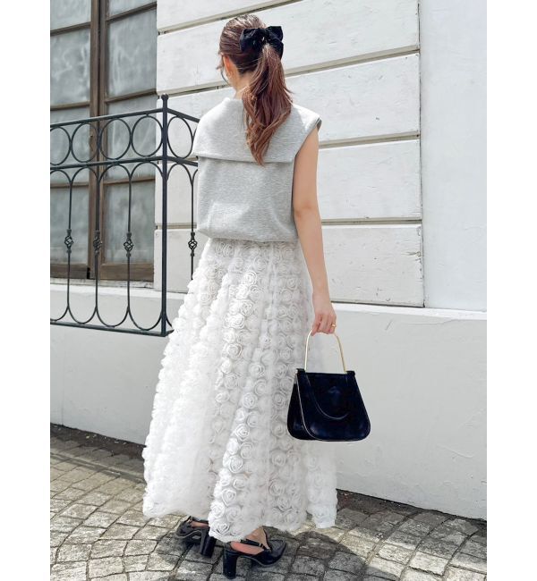 dazzlin「モチーフボリュームフレアスカート」|スカート|