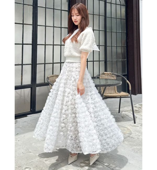 dazzlin「モチーフボリュームフレアスカート」|スカート|