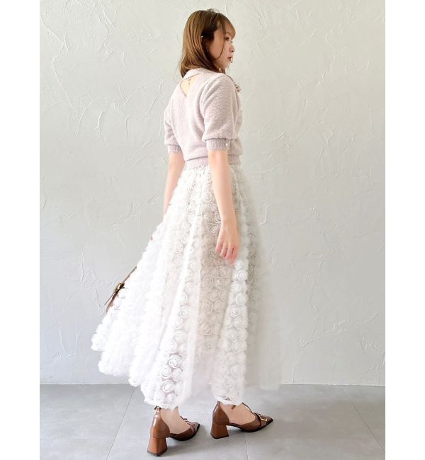 dazzlin「モチーフボリュームフレアスカート」|スカート|