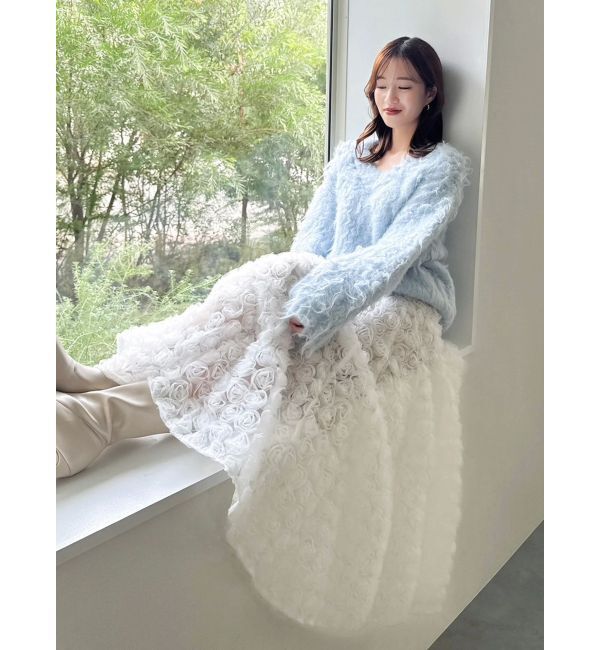 dazzlin「モチーフボリュームフレアスカート」|スカート|