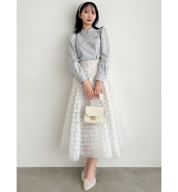 dazzlin「モチーフボリュームフレアスカート」|スカート|