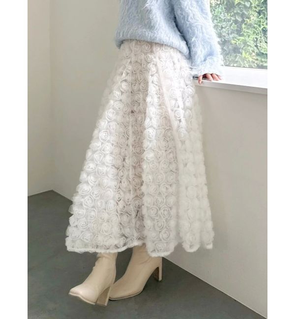 dazzlin「モチーフボリュームフレアスカート」|スカート|