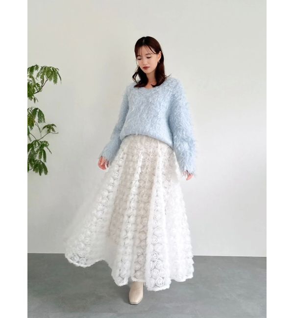 dazzlin「モチーフボリュームフレアスカート」|スカート|