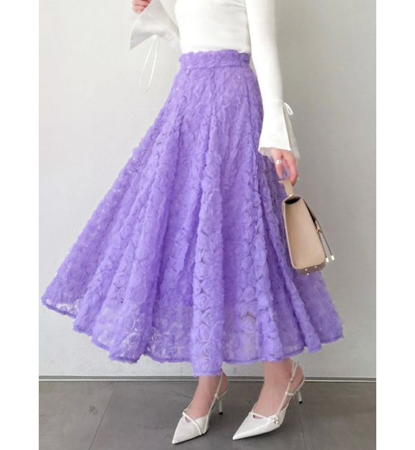 dazzlin「モチーフボリュームフレアスカート」|スカート|