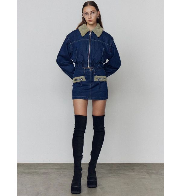 EMODA「スクエアフィットロングブーツ」|ロングブーツ|