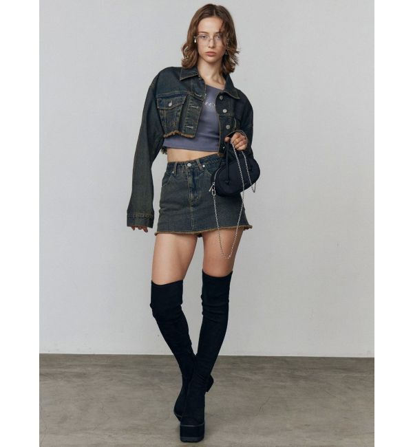 EMODA「スクエアフィットロングブーツ」|ロングブーツ|