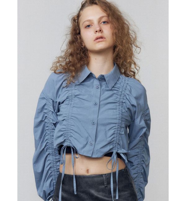 EMODA「ストリングリボンショートシャツ」|シャツ・ブラウス|