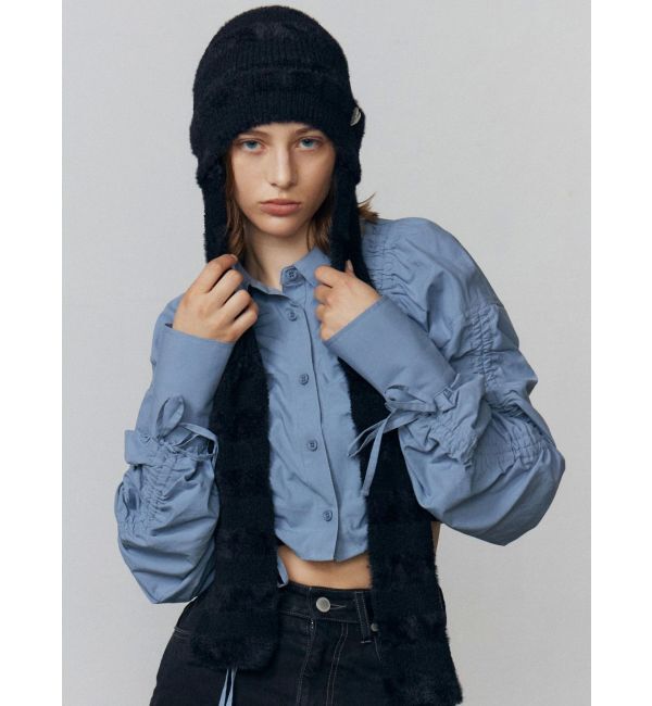 EMODA「ストリングリボンショートシャツ」|シャツ・ブラウス|