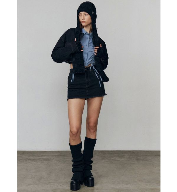 EMODA「ストリングリボンショートシャツ」|シャツ・ブラウス|