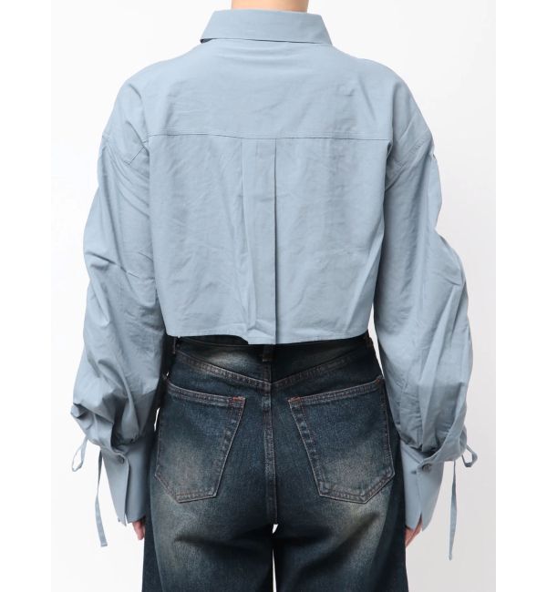 EMODA「ストリングリボンショートシャツ」|シャツ・ブラウス|