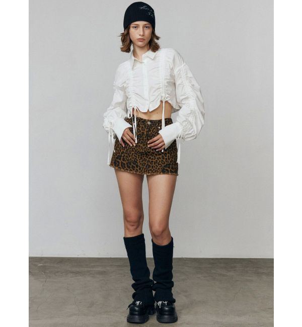 EMODA「ストリングリボンショートシャツ」|シャツ・ブラウス|