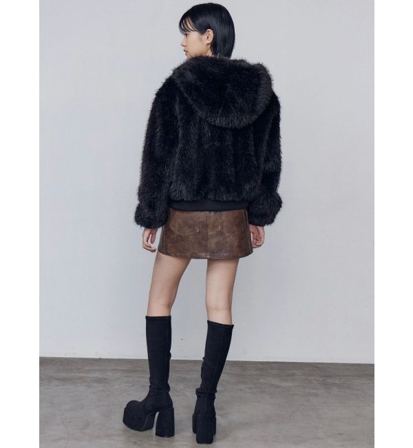 EMODA「フードフェイクファーブルゾン」|ブルゾン・スタジャン|