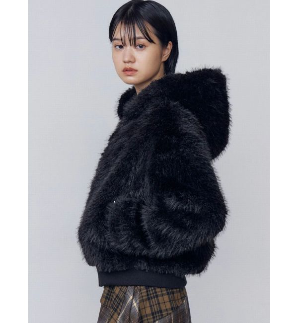 EMODA「フードフェイクファーブルゾン」|ブルゾン・スタジャン|