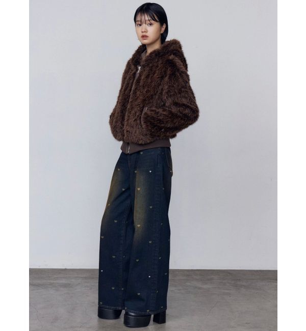 EMODA「フードフェイクファーブルゾン」|ブルゾン・スタジャン|