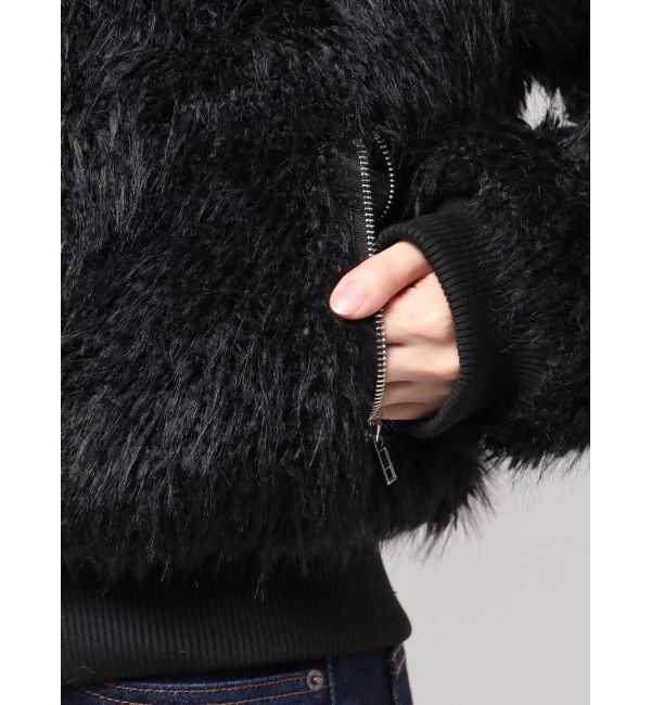 EMODA「フードフェイクファーブルゾン」|ブルゾン・スタジャン|