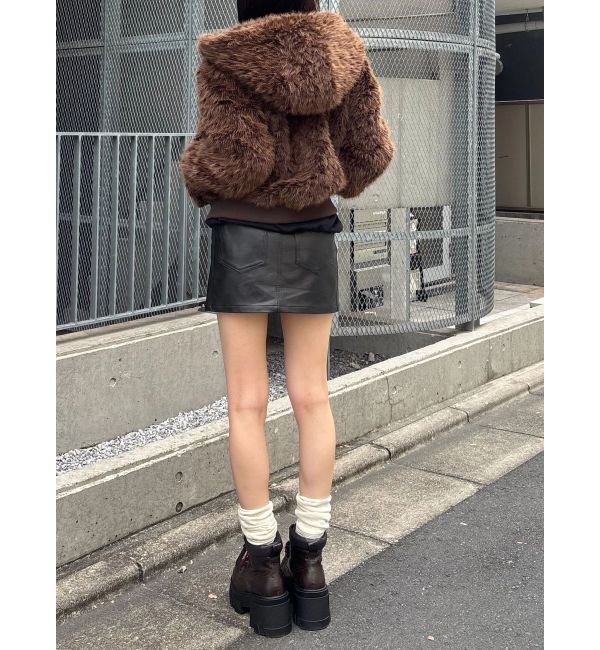 EMODA「フードフェイクファーブルゾン」|ブルゾン・スタジャン|