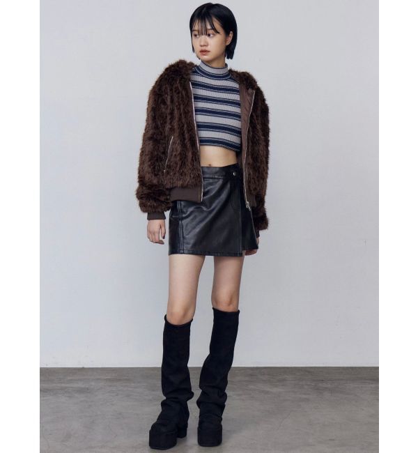 EMODA「フードフェイクファーブルゾン」|ブルゾン・スタジャン|