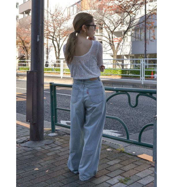 Ungrid「バックオープンレースロングスリーブTee」|Tシャツ・カットソー|