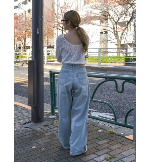 Ungrid「バックオープンレースロングスリーブTee」|Tシャツ・カットソー|