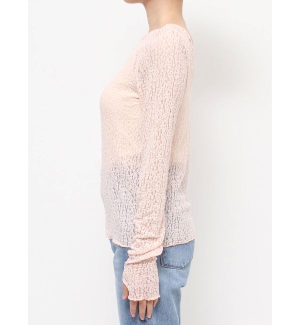 Ungrid「バックオープンレースロングスリーブTee」|Tシャツ・カットソー|