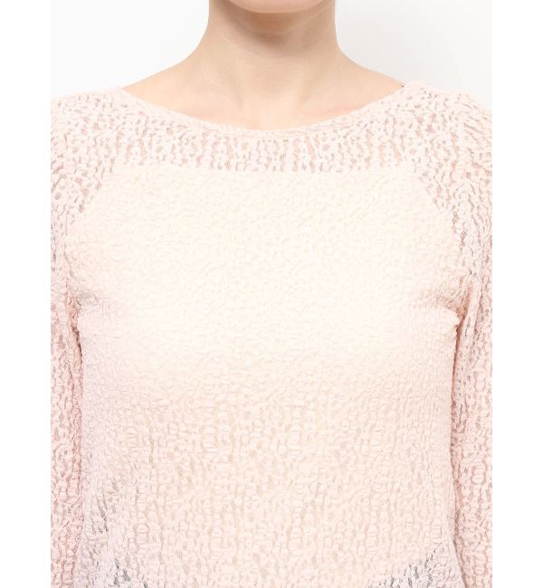 Ungrid「バックオープンレースロングスリーブTee」|Tシャツ・カットソー|