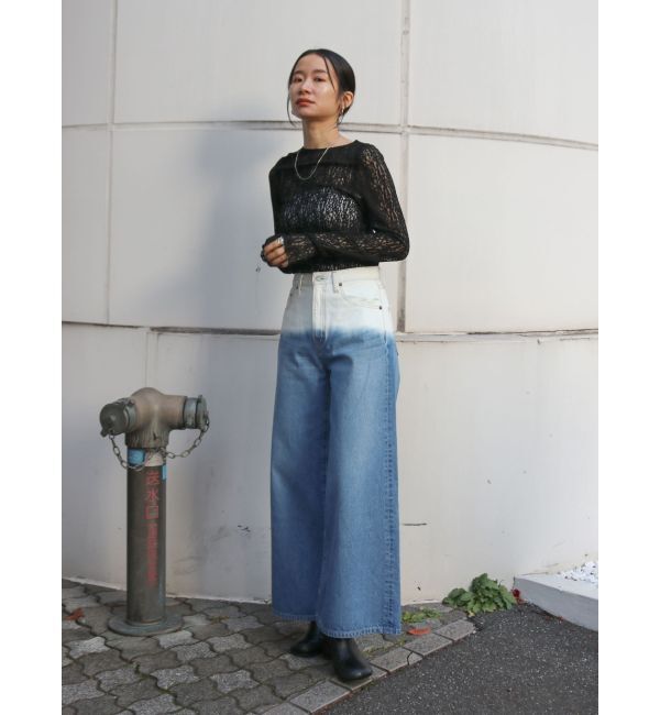 Ungrid「バックオープンレースロングスリーブTee」|Tシャツ・カットソー|