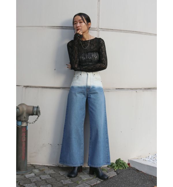 Ungrid「バックオープンレースロングスリーブTee」|Tシャツ・カットソー|