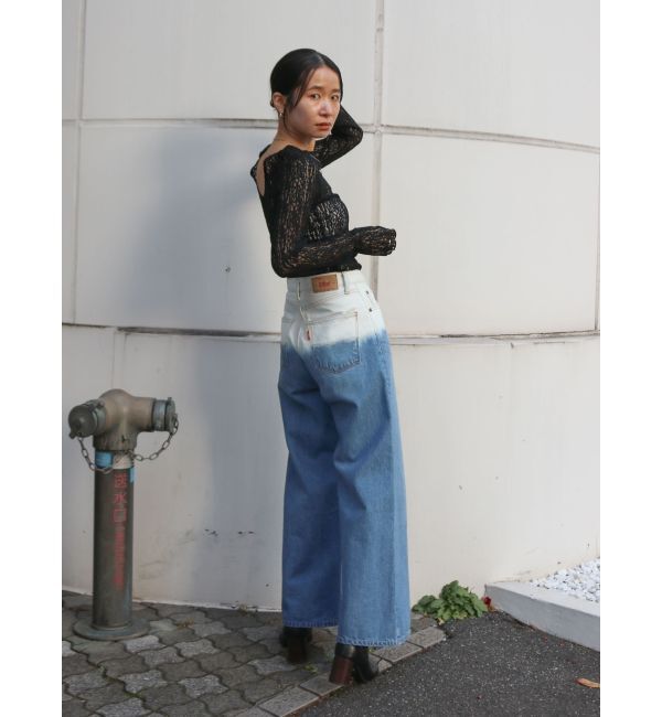 Ungrid「バックオープンレースロングスリーブTee」|Tシャツ・カットソー|