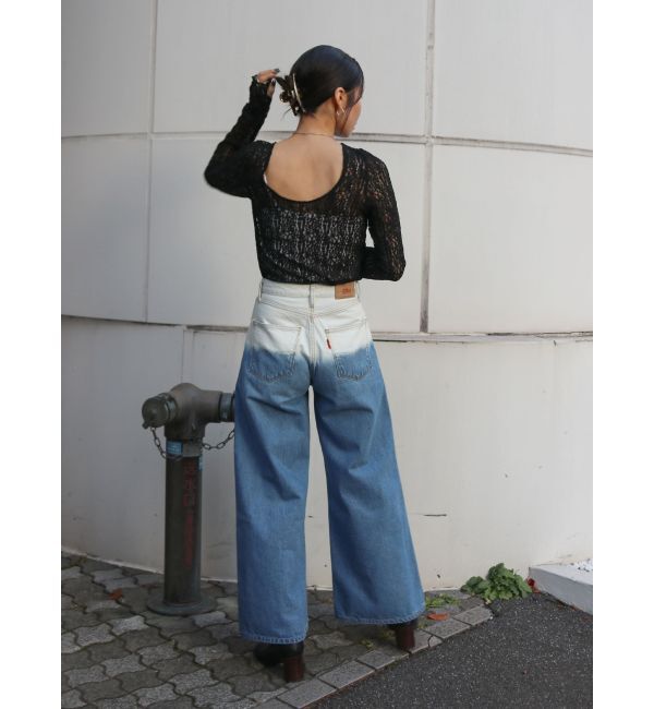 Ungrid「バックオープンレースロングスリーブTee」|Tシャツ・カットソー|