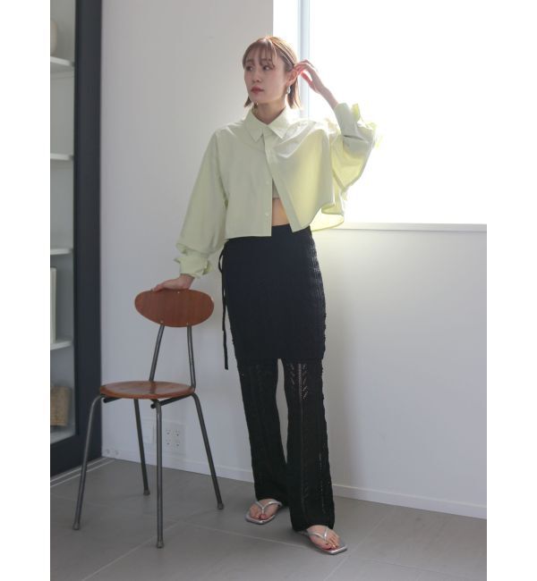 Ungrid「ダブルカフスショートシャツ」|シャツ・ブラウス|