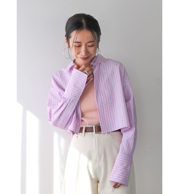 Ungrid「ダブルカフスショートシャツ」|シャツ・ブラウス|