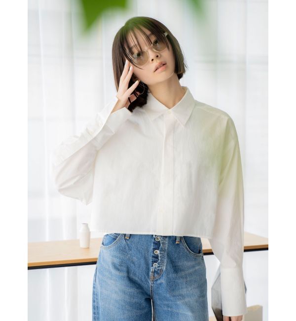 Ungrid「ダブルカフスショートシャツ」|シャツ・ブラウス|
