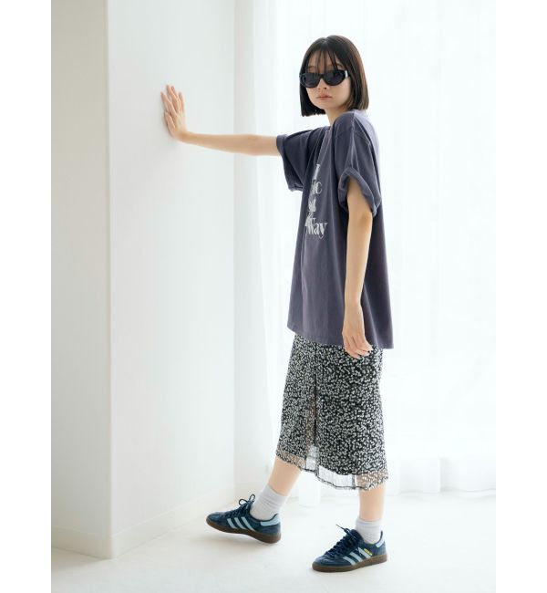 Ungrid「ミドル丈スパンコールスカート」|スカート|