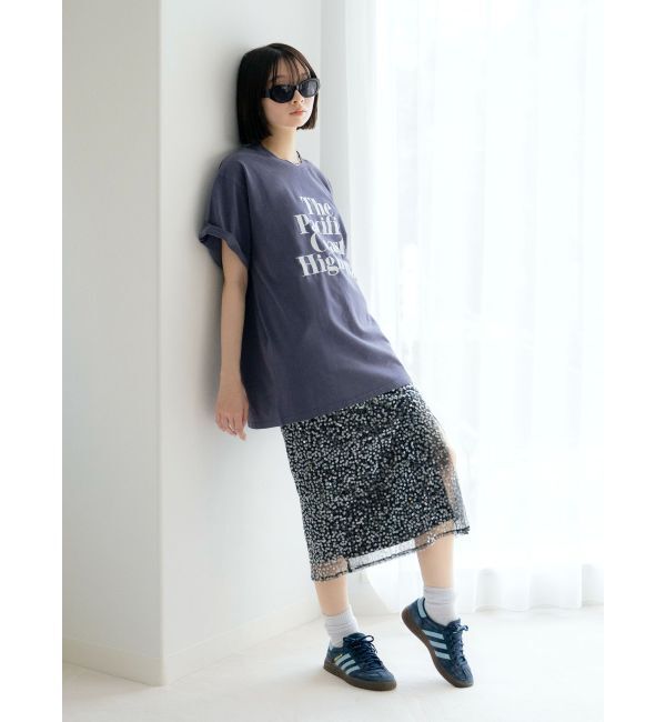 Ungrid「ミドル丈スパンコールスカート」|スカート|