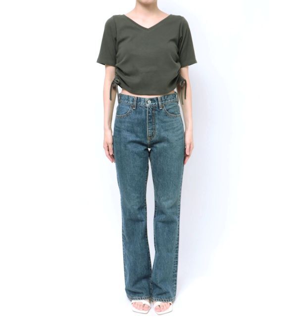 Ungrid「サイドギャザーショートTee」|Tシャツ・カットソー|