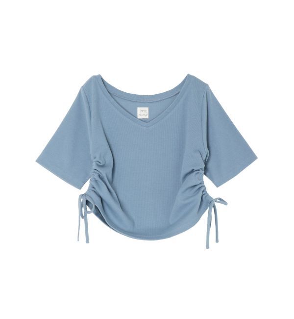 Ungrid「サイドギャザーショートTee」|Tシャツ・カットソー|