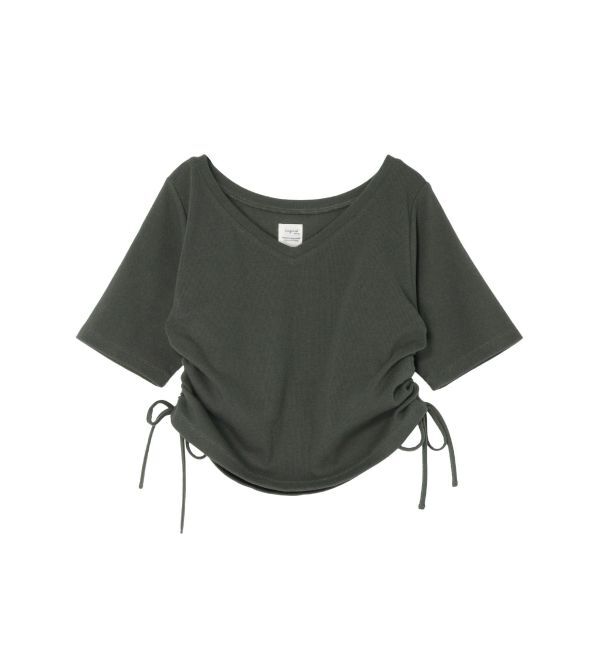 Ungrid「サイドギャザーショートTee」|Tシャツ・カットソー|