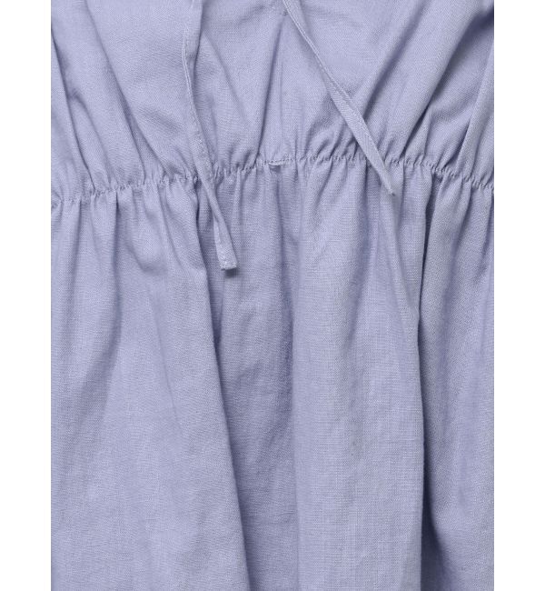 Ungrid「リネン混ギャザーノースリブラウス」|シャツ・ブラウス|