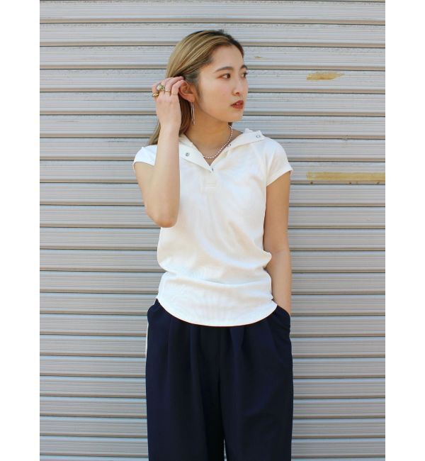 Ungrid「フードデザインテレコTee」|Tシャツ・カットソー|